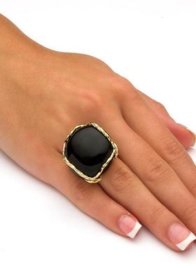 黑色玛瑙宝石复古女士戒托