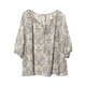 ເສື້ອເຊີດ chiffon lace-up ຄໍ V ສໍາລັບແມ່ຍິງ, ບາງ, ເສື້ອ summer ຫຼຸດຜ່ອນອາຍຸ