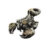 Медный брелок, мужская подвеска с аксессуарами, медное украшение для ногтей ручной работы, ручка, скорпион, «сделай сам», 6 цветов