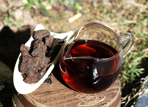 600g 木桶陈年老茶头 秀沏散茶化石碎银子普洱茶熟茶 熟茶叶礼盒 - 图2