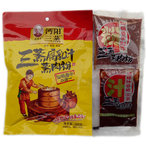 包邮【1件7袋】130克/袋湖北沔阳三蒸腐乳汁二合一蒸肉粉武汉 - 图0
