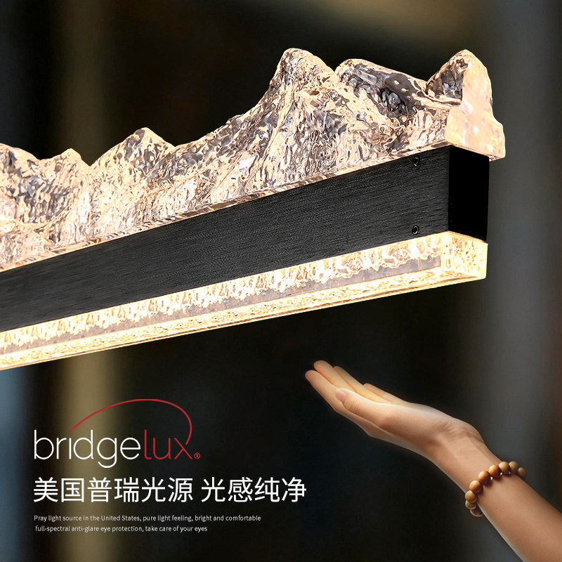 餐厅吊灯意式极简轻奢2025新款护眼创意饭厅一字长条岛台餐桌吊灯,淘宝优惠券,粉丝福利购,淘宝优惠卷