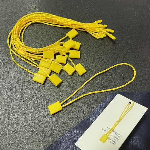 服装吊粒吊绳吊牌绳一次性高档单插通用方块吊粒吊牌绳标签线现货 - 图2