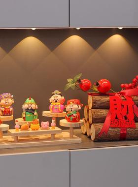 创意可爱财神爷摆件家用办公室