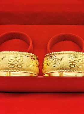 结婚假三金套装爱心双囍龙凤手镯新娘猪牌婚庆婚礼项链仿真金手环