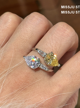 琚小姐宫廷珠宝感彩宝水滴戒指