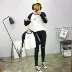 Quần áo cho phụ huynh và trẻ em mặc áo len mùa xuân 2019 Quần áo mới cho mẹ và trẻ em Yang mạng đỏ rung rinh cùng một đoạn mô hình mùa xuân và mùa thu - Trang phục dành cho cha mẹ và con áo gia đình ngộ nghĩnh Trang phục dành cho cha mẹ và con