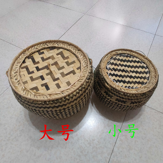 Imported bamboo baskets from Laos for glutinous rice, Thai rice for rice, Thai handmade bamboo rice baskets, tea boxes and ornaments
