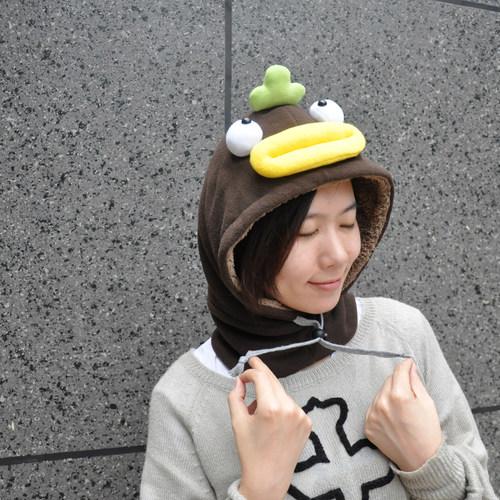 plumo原创保暖绒帽冬季围脖帽子一体护耳帽 萌可爱韩国时尚女嘿嘿 - 图2
