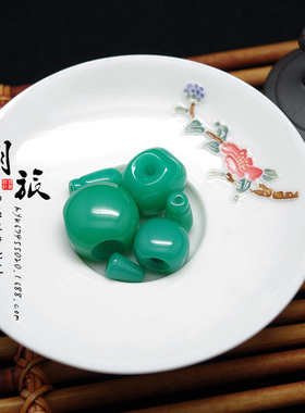 diy绿色树脂菩提星月配饰佛头