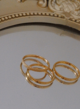 钛钢戒指女不掉色ins冷淡风小众