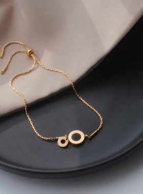 罗马挂坠百搭不掉色钛钢手链女