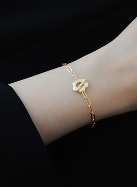 链条手链女2021新款潮14k包金