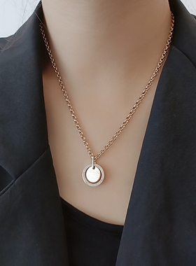 轻奢小众高级感气质女不掉色闪钻