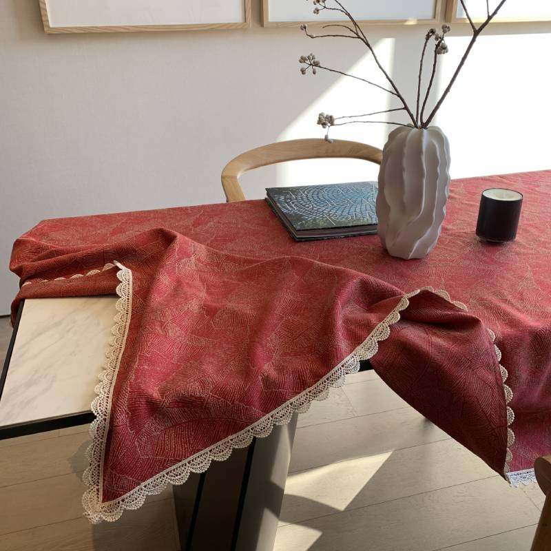 新年桌布布艺结婚喜庆餐桌布订婚乔迁茶几布红色长方形台布圆定制,淘宝优惠券,粉丝福利购,淘宝优惠卷