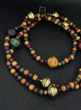 欧美回流复古做旧赛璐璐项链手链波西米亚风个性配饰047#