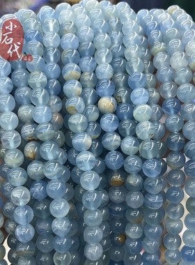 天然方解石圆珠散珠diy水晶手串