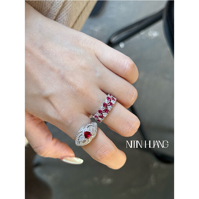 NITINHUANG cultured ruby ​​luxury ring