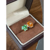 Cultured Yellow Sapphire High Fashion Flower Ring