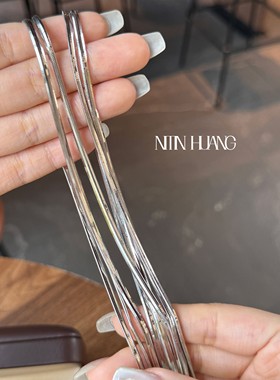 NITINHUANG三层纯银锁骨链