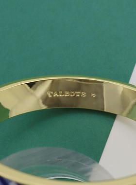 金边藏蓝色白色格子款格纹时尚简约百搭弹簧磁石手镯