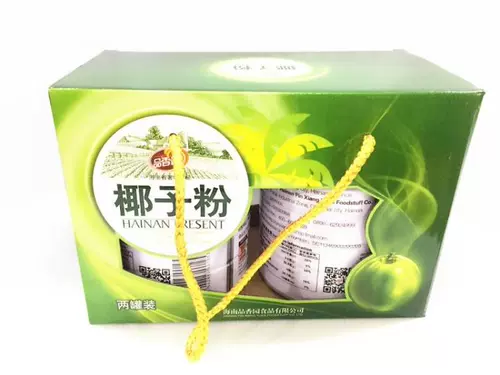 Специальный продукт Хайнань, чистый кокосовый порошок Xiangyuan, 400 г * 2 банки оригинального заменителя еды быстрого приготовления без сахарозы, кокосовое молоко, кокосовое молоко