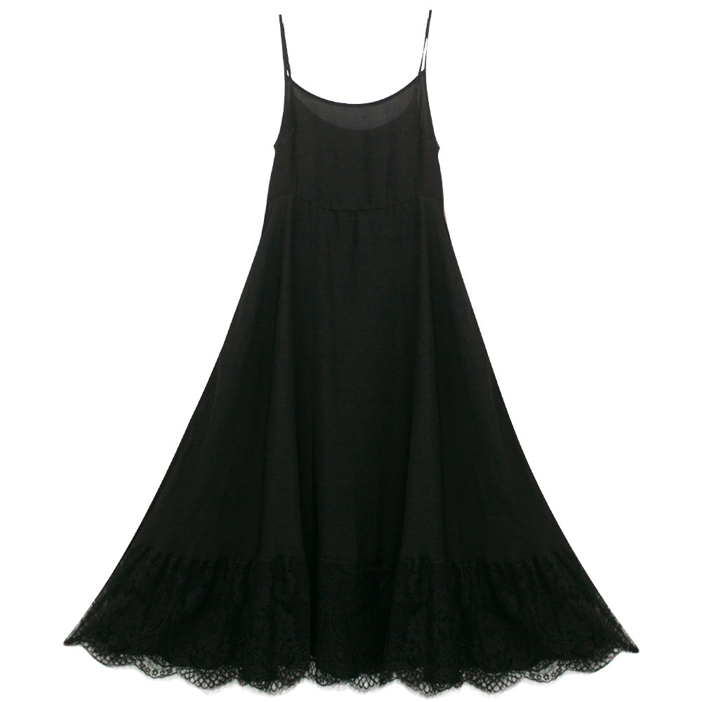 棉麻记吊带 A字裙2025夏新款蕾丝宽松内搭长裙子显瘦无袖连衣裙女,淘宝优惠券,粉丝福利购,淘宝优惠卷