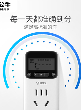 公牛伴侣冰柜节能保护定时器开关
