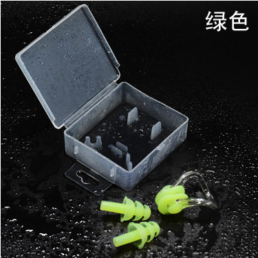 鼻夹套装舒适盒装防呛水耳朵进水柔软耳塞多色男女通用潜水装备 - 图1