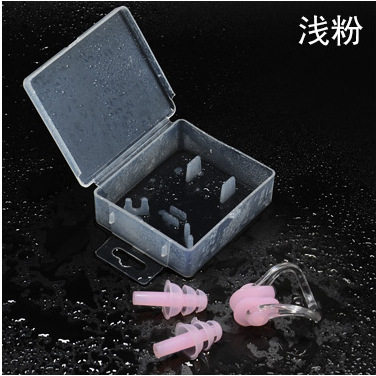 鼻夹套装舒适盒装防呛水耳朵进水柔软耳塞多色男女通用潜水装备 - 图2