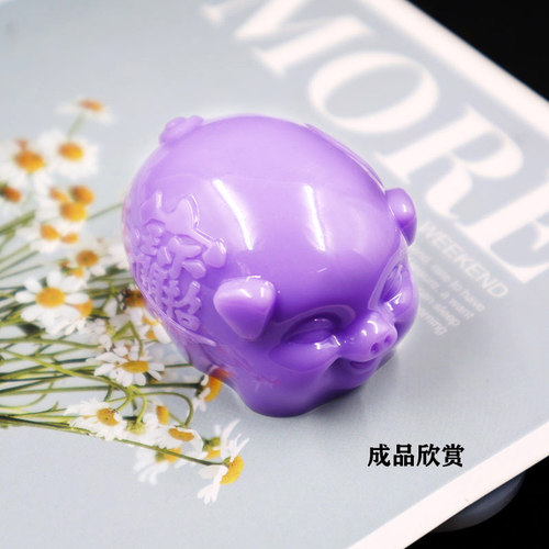 酒店餐厅创意菜摆盘象形菜甜品招财进宝小猪果冻布丁模具硅胶卡通 - 图2