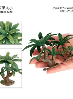 仙人掌仿真植物树木模型猴面包树铁树儿童认知微景观场景沙盘摆件