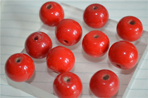 HZ17 Number of years pure handmade positive red multi-treasure matching beads design Buddha pearl Beads Must-have