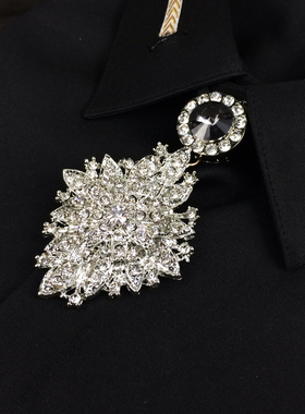 项链白钻日衬衫领结bolotie