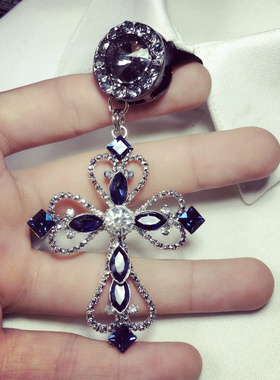 钻石日韩潮男项链配饰波洛领结