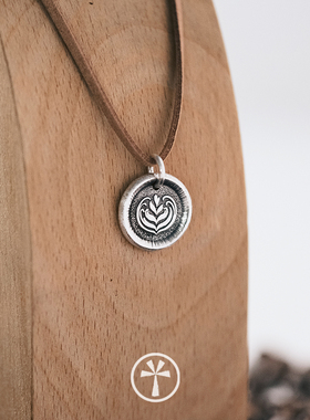 原创饰品手工银复古饰品吊坠银拓