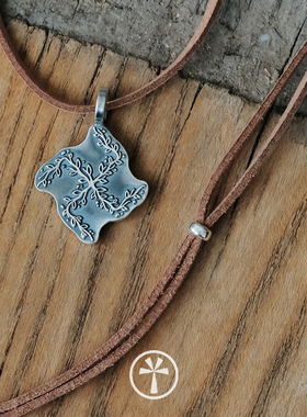 原创复古纯银卍字符吊坠