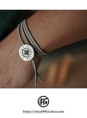 纽扣独立风原创手工吊坠定制刻字