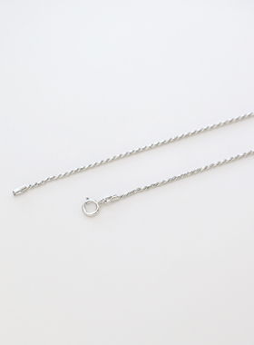 男士纯银项链极细挂绳不易断结实