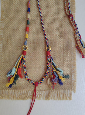【敦煌飞天】项链绳毛衣链精工手编原创设计文玩藏式手工项链