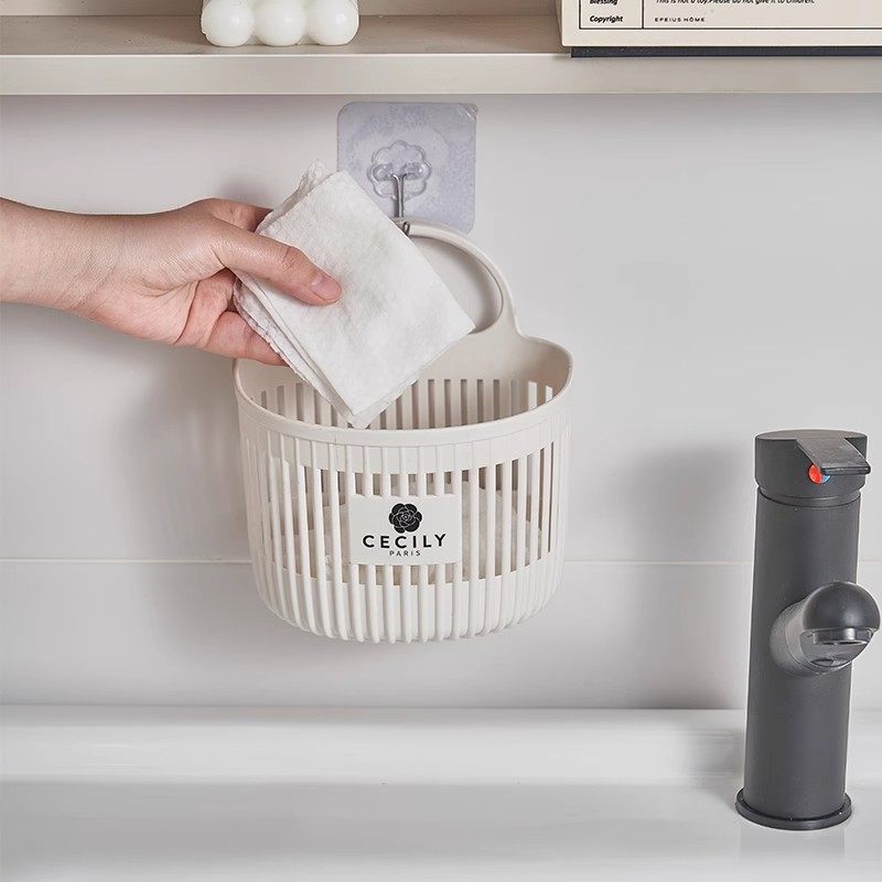 多功能小挂篮卫生间浴室废弃洗脸巾收纳筐厨房宿舍床边壁挂式吊篮,淘宝优惠券,粉丝福利购,淘宝优惠卷