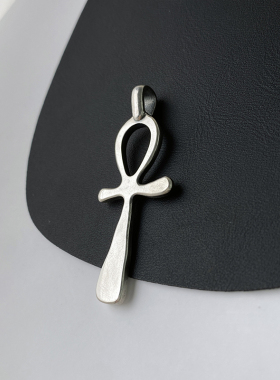 纯银埃及安卡吊坠项链复古小众