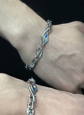 缠绕钛钢手链男潮高级感小众男款