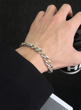 钛钢不掉色手链男潮高级感原创