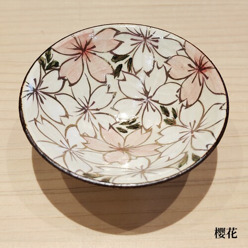 善渊现货日本进口陶瓷酒具茶杯清水烧花纪行匠人手绘描金杯清酒杯 - 图3