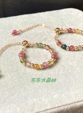 天然原创款风包金绕线手工戒指