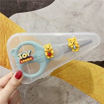 Baby Coveting Scissors Stainless Steel Food Accessory Cut Sheen Cut Meat Dishes Baby Covete Grinding Tool External with portable