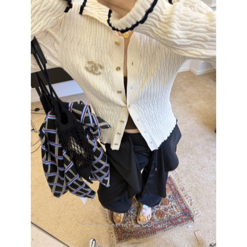 SASAMEET官方授权 EENK 26PS早春新品 针织开衫翻领开衫 - 图0