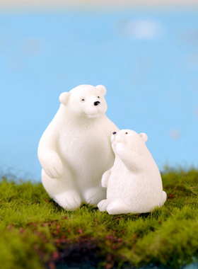 卡通动物树脂公仔创意微景观装扮