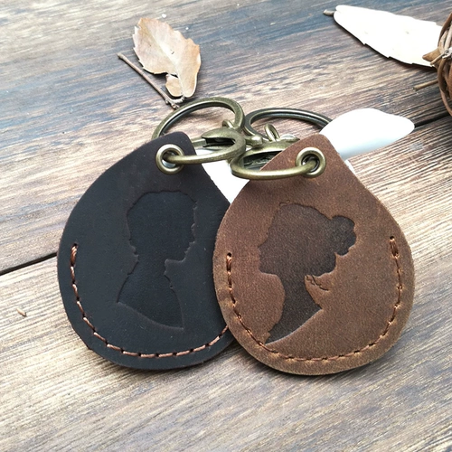 Кожаный картхолдер, ультратонкий защитный индукционный круглый маленький чехол